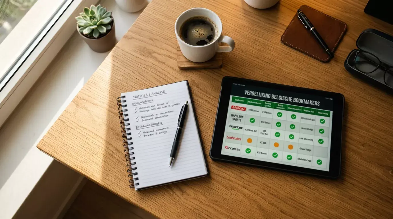 Legale Belgische bookmakers met Bancontact betaalmethode