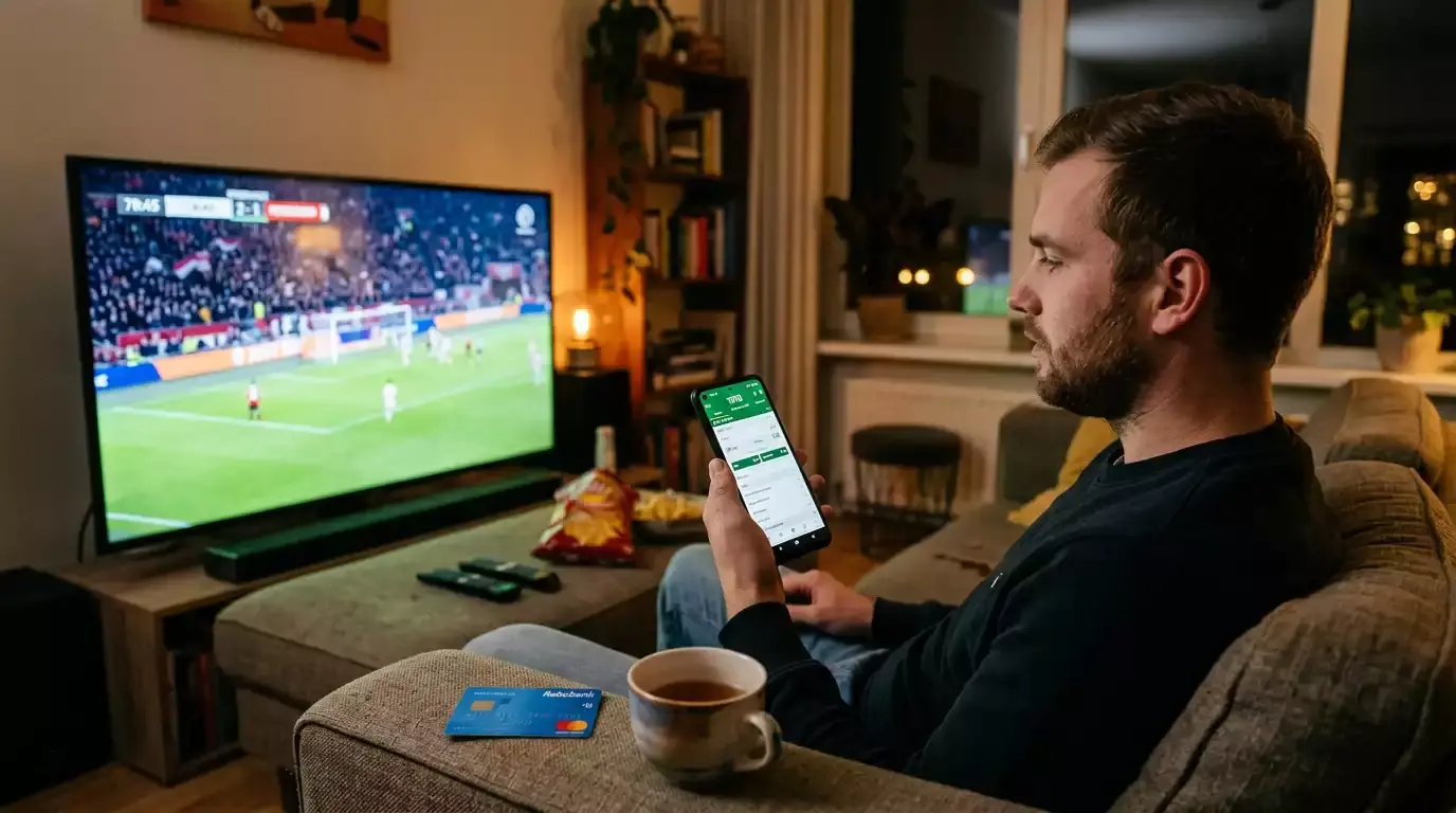 Live wedden met Bancontact snel storten tijdens sportwedstrijd